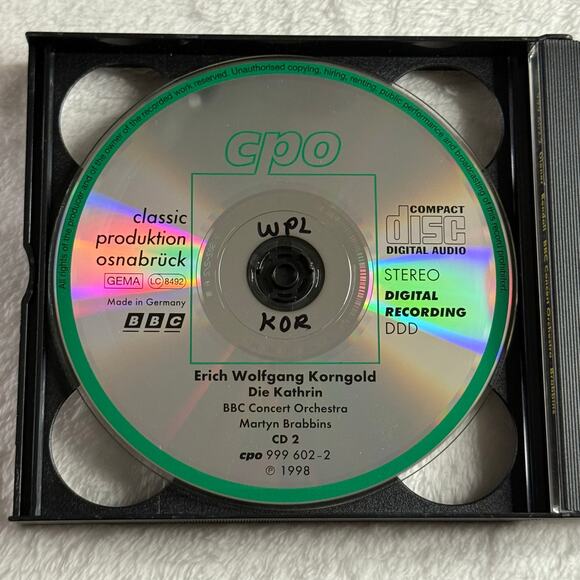 Erich Wolfgang Korngold – Die Kathrin 3CD Opera Set Martyn Brabbins BBC cpo 1998 - Picture 8 of 9